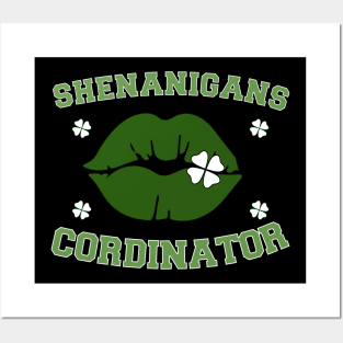 Shenanigans Coordinator retro St. Patricks Day lucky Teacher Posters and Art